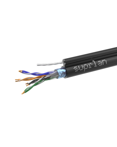 FTP Cat.5e 4x2xAWG24 Cu PE Outdoor T-FG8 (трос) Median (01-1035-1). Кабель «витая пара» (LAN) для структурированных систем связи. SUPRLAN в Химках