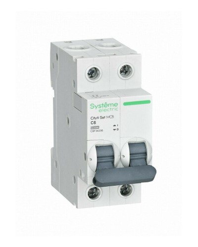 City9 Set 2P 6А 4.5kA С (C9F34206). Автоматический выключатель. Systeme Electric в Химках