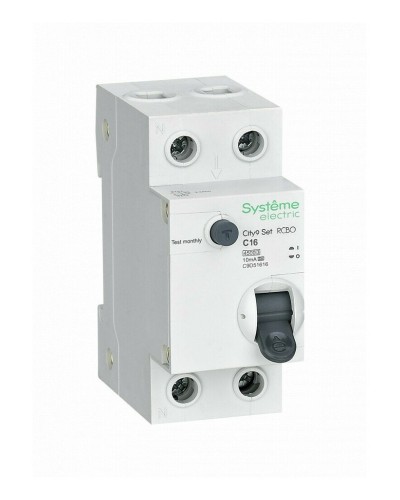 City9 Set 1P+N С 16А 4.5kA 10мА A 230В (C9D51616). Автоматический выключатель дифференциального тока. Systeme Electric в Химках