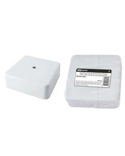 Коробка КР 50х50х20 ОП белая, IP40, с клеммной колодкой (SQ1401-0902). Распаячная коробка. TDM ЕLECTRIC в Химках