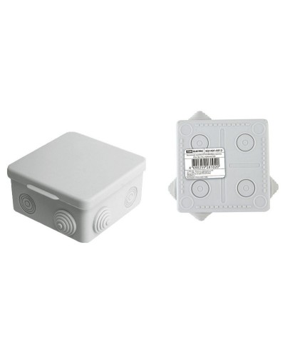 Коробка ОП 80х80х50мм, крышка, IP54, 7вх. (SQ1401-0512). Распаячная коробка. TDM ЕLECTRIC в Химках