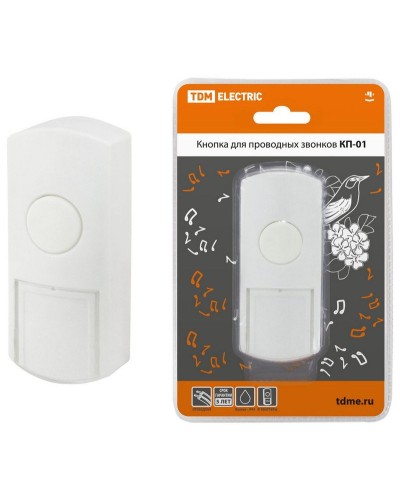 КП-01 (SQ1901-0019). Кнопка для проводных звонков. TDM ЕLECTRIC в Химках
