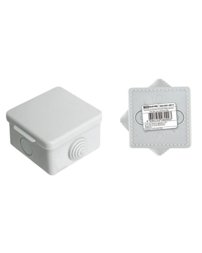 Коробка ОП 65х65х50мм, крышка, IP54, 4вх (SQ1401-0511). Распаячная коробка. TDM ЕLECTRIC в Химках