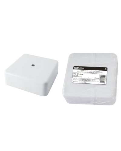 Коробка КР 75х75х28 ОП белая, IP40, с клеммной колодкой (SQ1401-0906). Распаячная коробка. TDM ЕLECTRIC в Химках