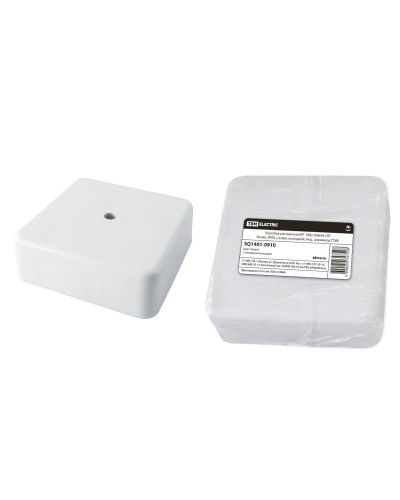 Коробка КР 100х100х44 ОП белая, IP40, с клеммной колодкой (SQ1401-0910). Распаячная коробка. TDM ЕLECTRIC в Химках