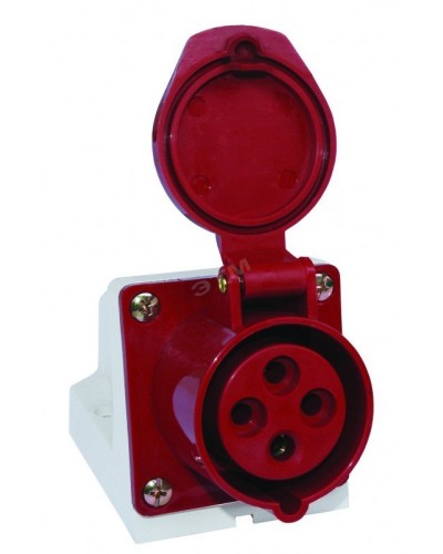 Розетка 124 стационарная 3Р+РЕ 32А 380В IP44 (SQ0602-0005). Розетка. TDM ЕLECTRIC в Химках