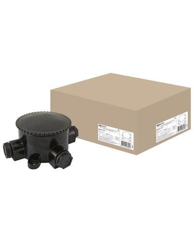 КЭМ 2-660-3 ОП D95мм IP65, 3-х рожковая (карболит) TDM (SQ1401-1101). Коробка электромонтажная. TDM ЕLECTRIC в Химках