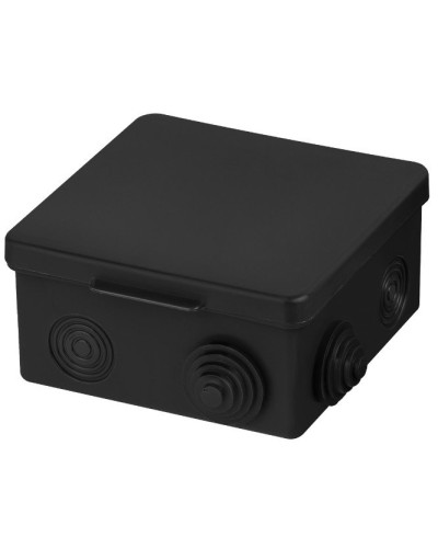 Распаячная коробка ОП 100х100х55мм, крышка, IP54, 8вх., черная TDM (SQ1401-0913). Распаячная коробка ОП. TDM ЕLECTRIC в Химках