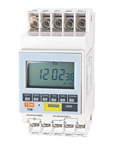 ТЭ8A-1мин/7дн-8on/off-16А-DIN TDM (SQ1503-0002). Таймер электронный. TDM ЕLECTRIC в Химках