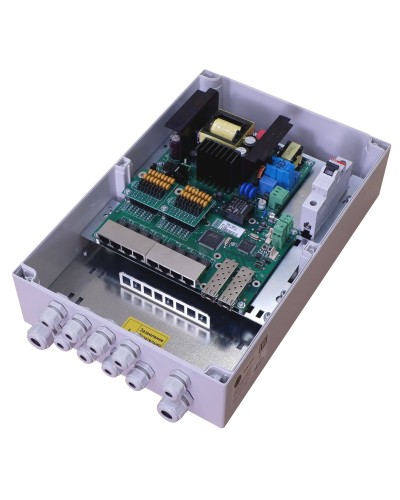 TFortis PSW-2G8F+. Коммутатор для подключения 8 камер. TFortis в Химках