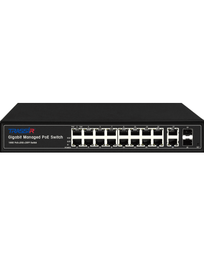 TR-NS24202S-300-16PoE. Коммутатор с PoE. Trassir в Химках
