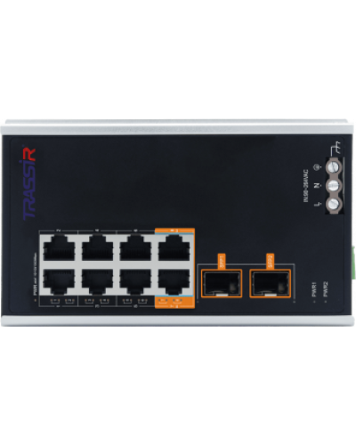 TR-NS15102S-130-8POE. Коммутатор с PoE. Trassir в Химках
