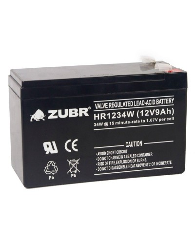 ZUBR HR 1234W (12V, 9Ah). Аккумулятор герметичный свинцово-кислотный. ZUBR в Химках