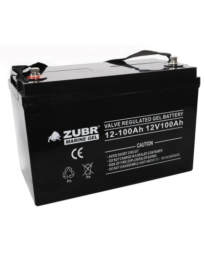 ZUBR MARINE GEL NPG 12-100 (12V, 100Ah). Аккумулятор герметичный свинцово-кислотный. ZUBR в Химках