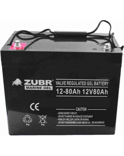 ZUBR MARINE GEL NPG 12-80 (12V, 80Ah). Аккумулятор герметичный свинцово-кислотный. ZUBR в Химках