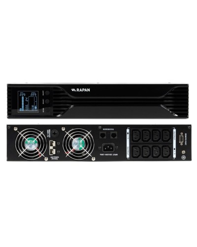 RAPAN-UPS 1000 RACK+2х9Ah (RAPAN-UPS 1000-RACK-IN-2х9-E) (8958). Бесперебойный источник питания. Бастион в Химках
