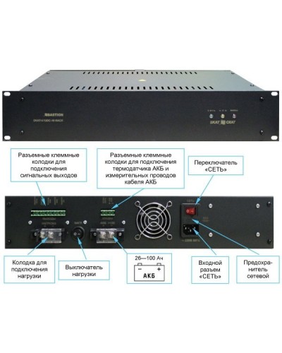 SKAT -V.12DC-18 RACK (СКАТ ИБП-12/18-RACK) (2145). Источник вторичного электропитания резервированный. Бастион в Химках