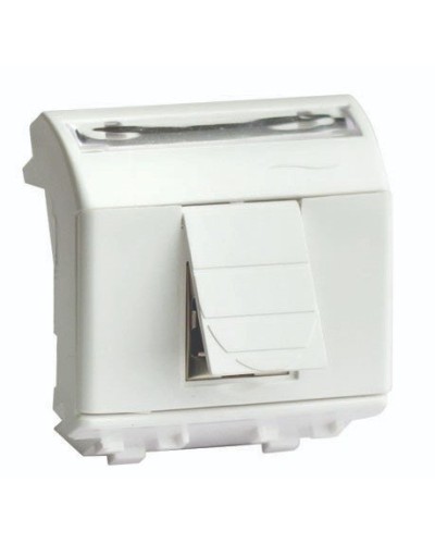 Розетка RJ-45 Brava 2 модуля слоновая кость (75450S): Розетка компьютерная с двумя разъёмами в Химках