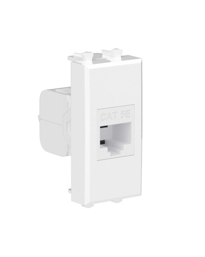 Розетка RJ-45 Avanti 1 модуль белое облако (4400661): Розетка компьютерная, без шторки модульная, кат.5е в Химках