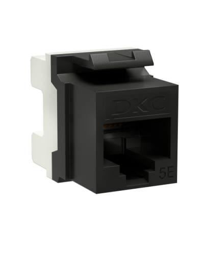 Модуль Keystone RJ45 CAT5E, 180 градусов, черный (RNK5EU180BK): Модуль неэкранированный в Химках