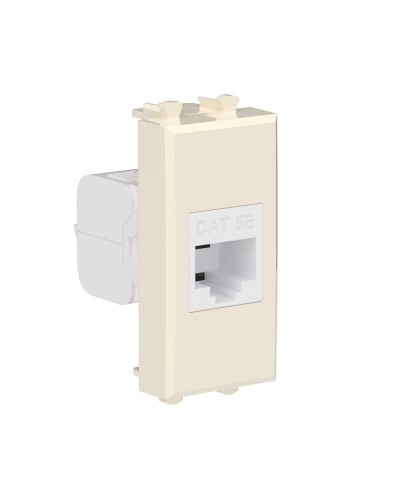 Розетка RJ-45, кат.5E, Avanti, 1 модуль, ванильная дымка (4405661): Розетка компьютерная модульная в Химках