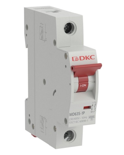 YON max MD63S 1P 25А 4,5кА C (MD63S-1PC25). Автоматический выключатель. ДКС в Химках
