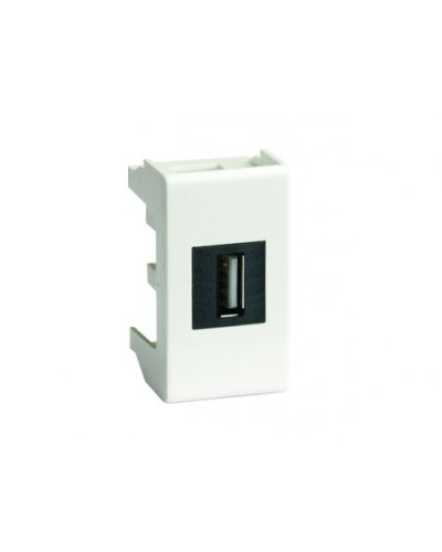 Розетка USB 2.0 Brava 1 модуль слоновая кость (75200S): Розетка USB в Химках