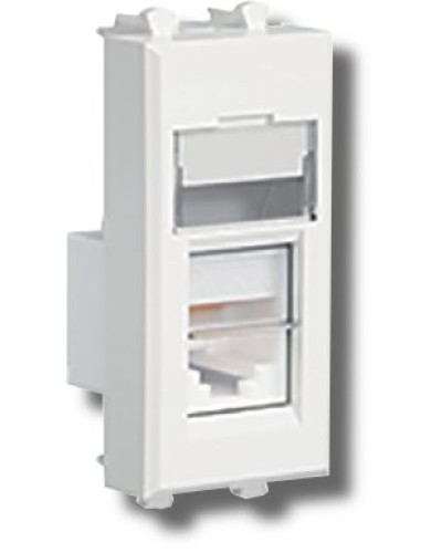 Розетка RJ-45 Avanti 1 модуль ванильная дымка (4405461): Розетка компьютерная в Химках