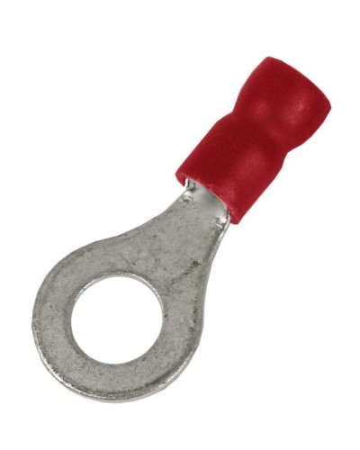Наконечник НКИ 0,25-1,5 М5 (D5,3мм) с отверстием под винт (100 шт) (2A5P-EE-PVC). Наконечник с отверстием под винт и изолированным фланцем ПВХ. ДКС в Химках