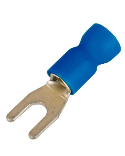 Наконечник вилочный НВИ 1,5-2,5 М3,5 (D3,7мм) (100 шт) (2B135P-EE-PVC). Наконечник вилочный с изолированным фланцем ПВХ. ДКС в Химках