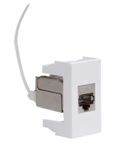 Розетка RJ-45 Viva 1 модуль кат.6A белая (45078). Розетка компьютерная экранированная с одним разъёмом. ДКС в Химках