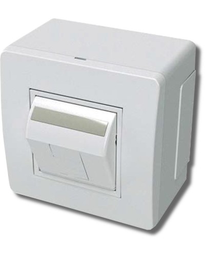 Коробка в сборе с 1 розеткой RJ45, кат.5е, белая (10665): Коробка в сборе в Химках