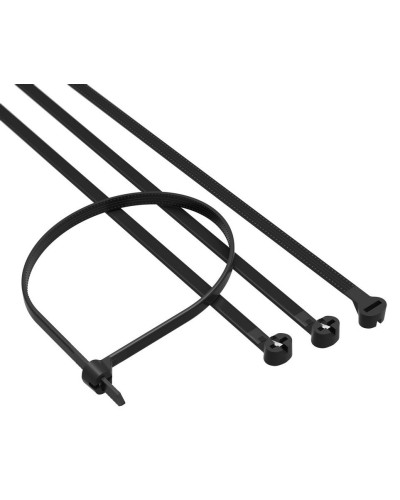 Хомут 4,8x370 P6.6, черный (100шт) (21319SR): Хомут с двойным замком в Химках