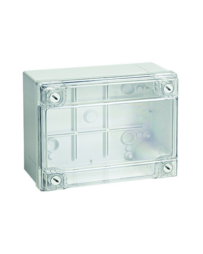 Коробка ответвительная с гладкими стенками, IP56, 380х300х120 (54420). Коробка ответвительная с гладкими стенками и прозрачной крышкой. ДКС в Химках