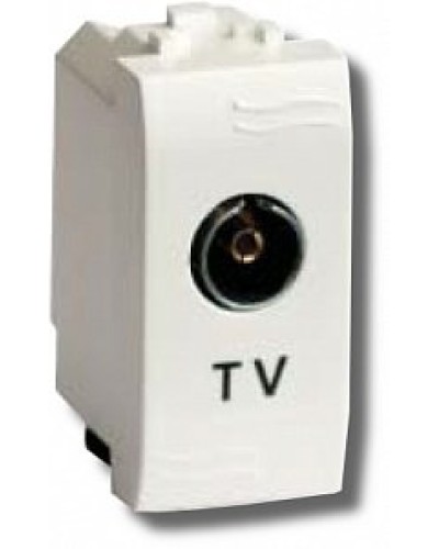 Розетка TV Brava универсальная 1 модуль слоновая кость (75721S): Розетка TV в Химках