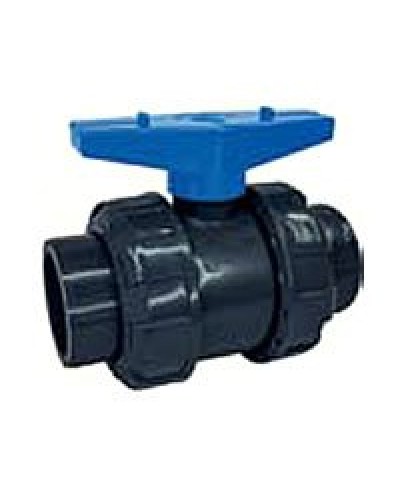 Ecoplast кран шаровый d25 (уплотнение TPV, остальное EPDM) с муфтовым окончанием (49447). Кран шаровый. Экопласт в Химках