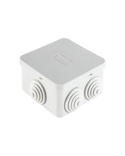 Коробка JBS070 70х70х40, 6 вых., IP44, серая (44056). Коробка монтажная. Экопласт в Химках