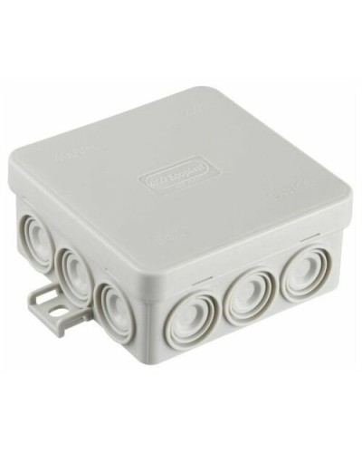 Коробка JBL085 85х85х38, 12 вых., 4P (0,15...6мм²) серая (43755HF-GR). Коробка монтажная, огнестойкая, без галогена. Экопласт в Химках