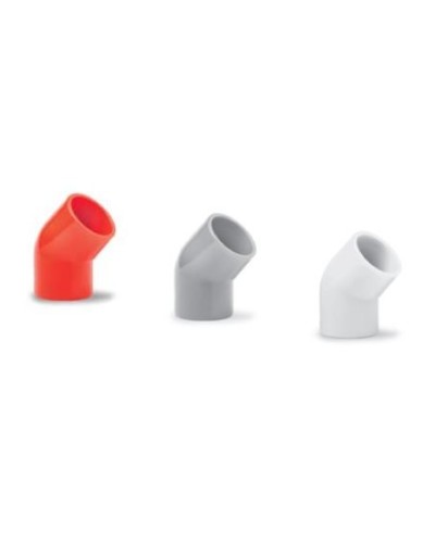 Ecoplast поворот 45гр., для аспирационной системы D25, АБС, красный (10 шт) (49225-10). Поворот для аспирационной системы. Экопласт в Химках