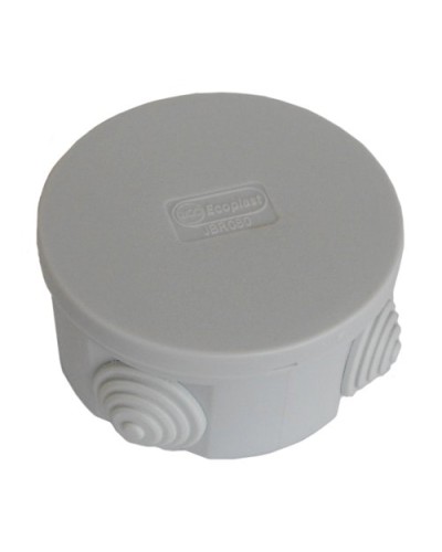 Коробка JBR080 D=80х40, 4 вых., IP44, серая (44005). Коробка монтажная. Экопласт в Химках