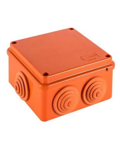 Коробка JBS100 100х100х55, 6 вых., 3P (2,5-16мм²) (43317HF): Коробка монтажная, огнестойкая, без галогена в Химках