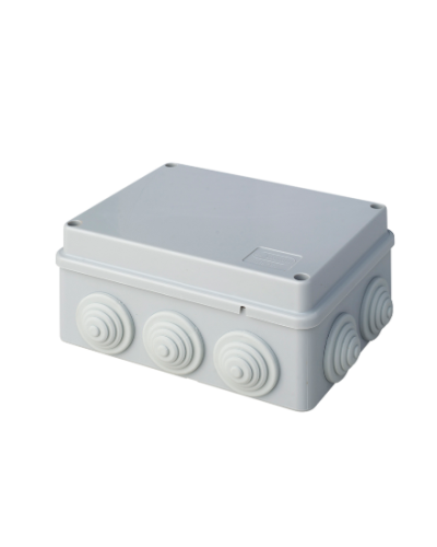 Коробка JBS150 150х110х70, 10 вых., 5P (1,5…6мм²) серая (43029HF-GR). Коробка монтажная, огнестойкая, без галогена. Экопласт в Химках