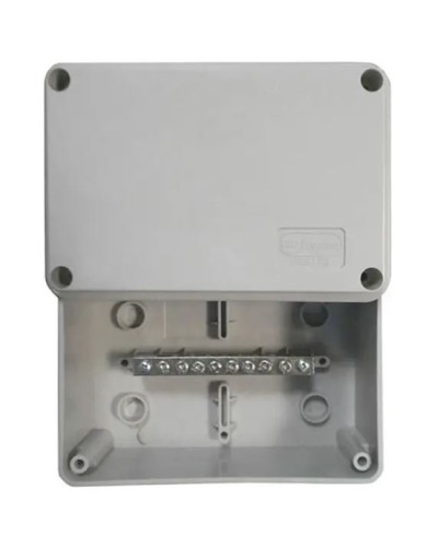 Коробка (КУП) JBS080 85х85х40, 6 вых, IP44 (44046KP): Коробка уравнивания потенциалов (КУП), 6х9мм, 8 зажимов в Химках
