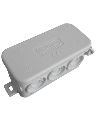 Коробка JBL090 90х42х40, 10 вых., IP55, серая (44055). Коробка монтажная. Экопласт в Химках
