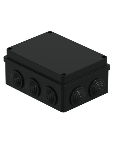 Коробка JBS150 150х110х70, 10 вых., IP55, черная (44009BL-1). Коробка монтажная. Экопласт в Химках