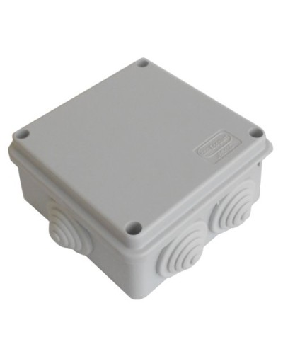 Коробка JBS100 100х100х55, 6 вых., 3P (1,5…6мм²) серая (43027HF-GR). Коробка монтажная, огнестойкая, без галогена. Экопласт в Химках