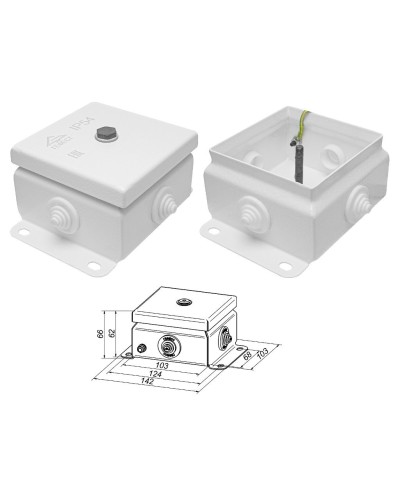 КМ IP55-1010 (без DIN рейки). Коробка монтажная электротехническая. Гефест в Химках