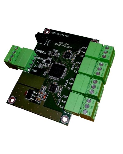 AVT-USB/4RS232. Промышленный преобразователь USB в RS-232. Инфотех в Химках