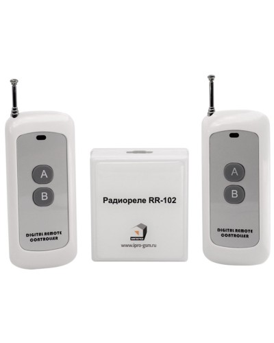 RR-102 + 2 пульта, 250-950 метров, питание 12В. Комплект радиореле. ИПРо в Химках