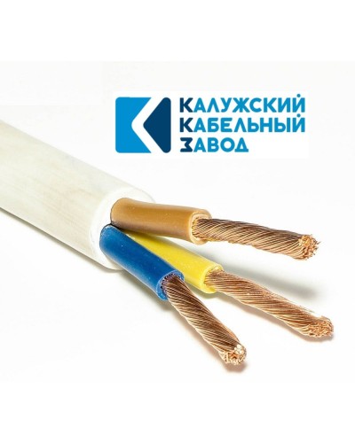 ПВС 3х10,0 белый ГОСТ ККЗ. Провод со скрученными жилами. ККЗ (Калужский Кабельный Завод) в Химках